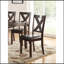 Ensemble de salle à manger décontracté moderne 6 pièces ensemble table à manger 4X chaises et un banc en bois d'hévéa et placages de bouleau finition espresso-2091960229