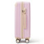 Ensemble de valises de voyage en ABS de qualité supérieure, ensemble de valises à verrou TSA 3 pièces avec des tailles de 20, 24 et 28 pouces avec roues pivotantes à 360 °, rose