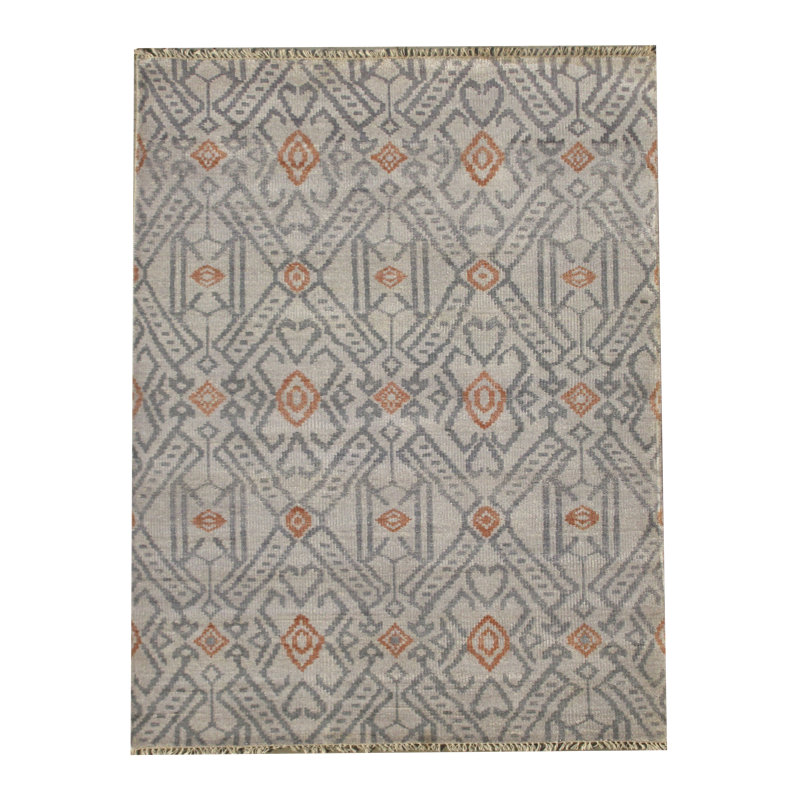 Tapis moderne en soie noué à la main 5X8