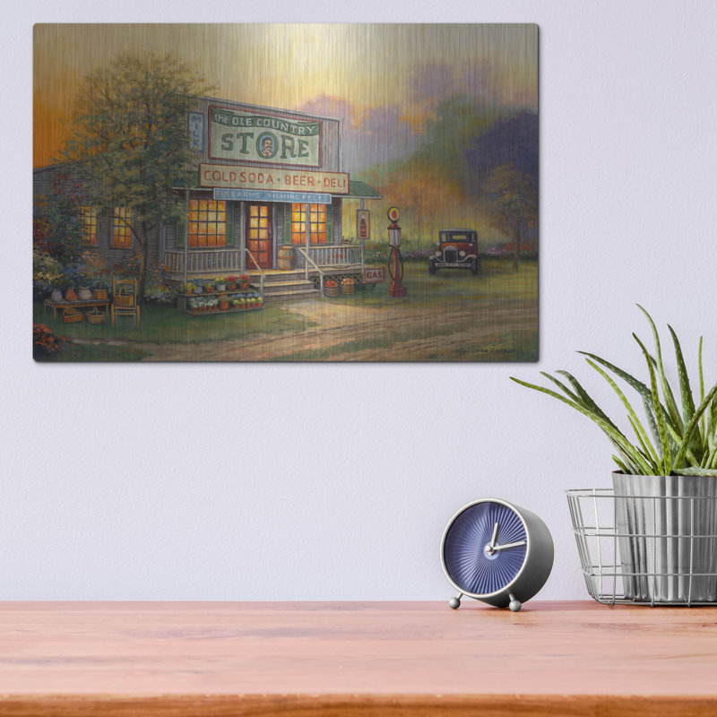 «Old Country Store» par John Zaccheo, H 12 po x l 16 po