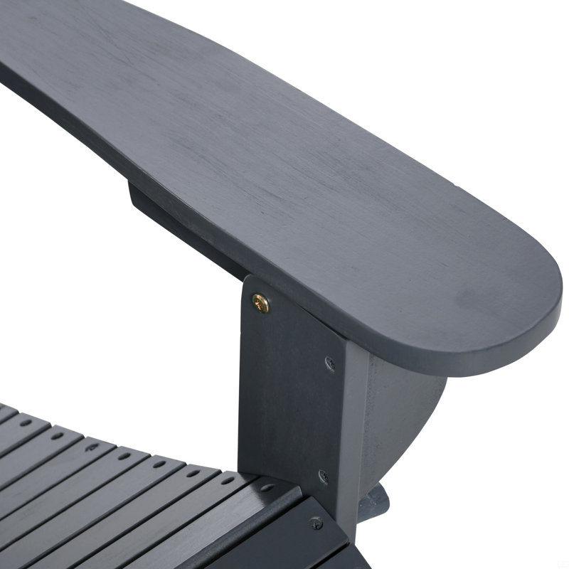 Chaise Adirondack pliante 3 pièces avec repose-pieds et table d'appoint