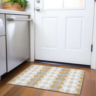 Premium Machine Washable Bunderberg AMF1007 Geometric Rug