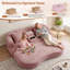 Upholstered 34.64 " Chenille Sofa Bed-357957826
