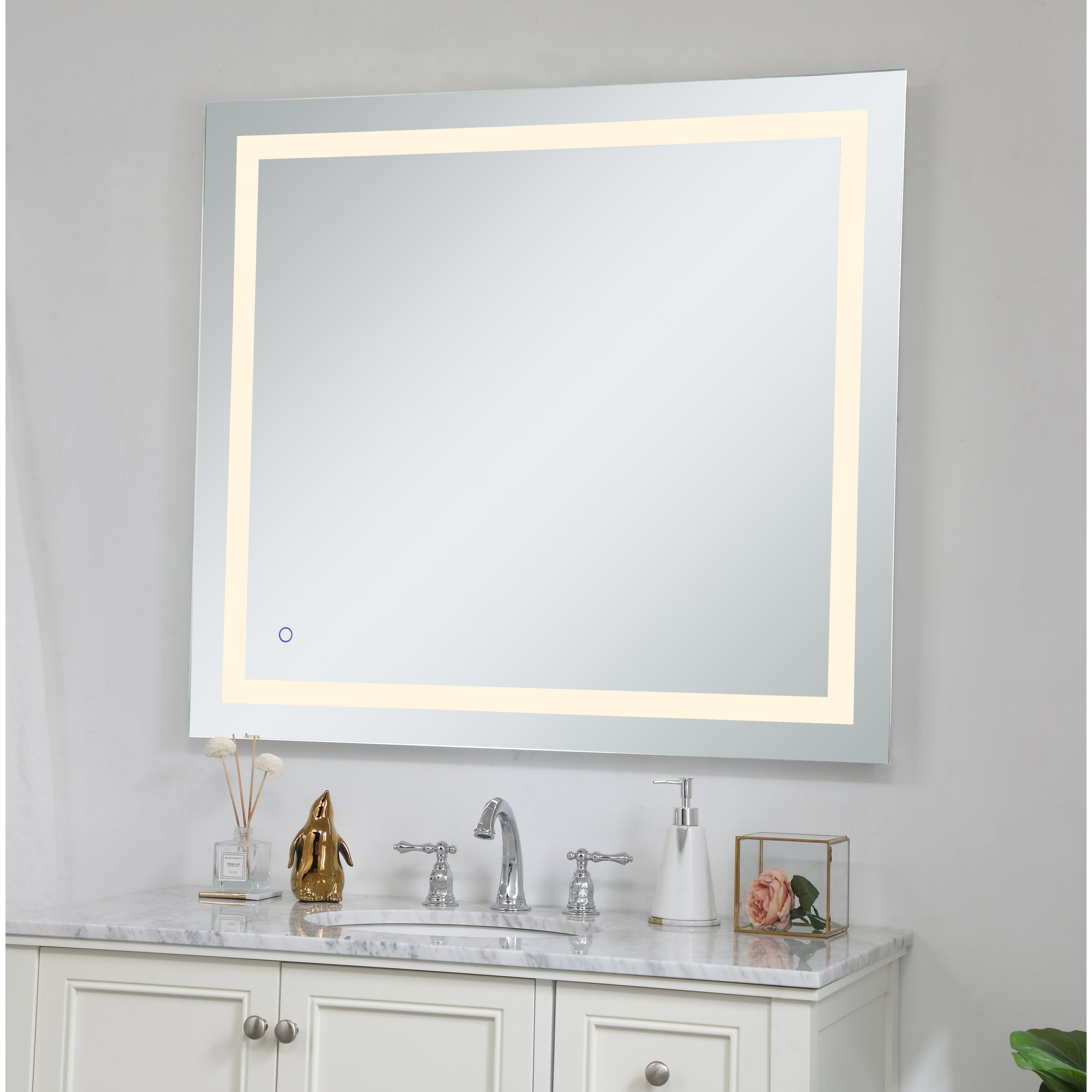 Scoles Flat Wall Mirror, 40" x 36"
