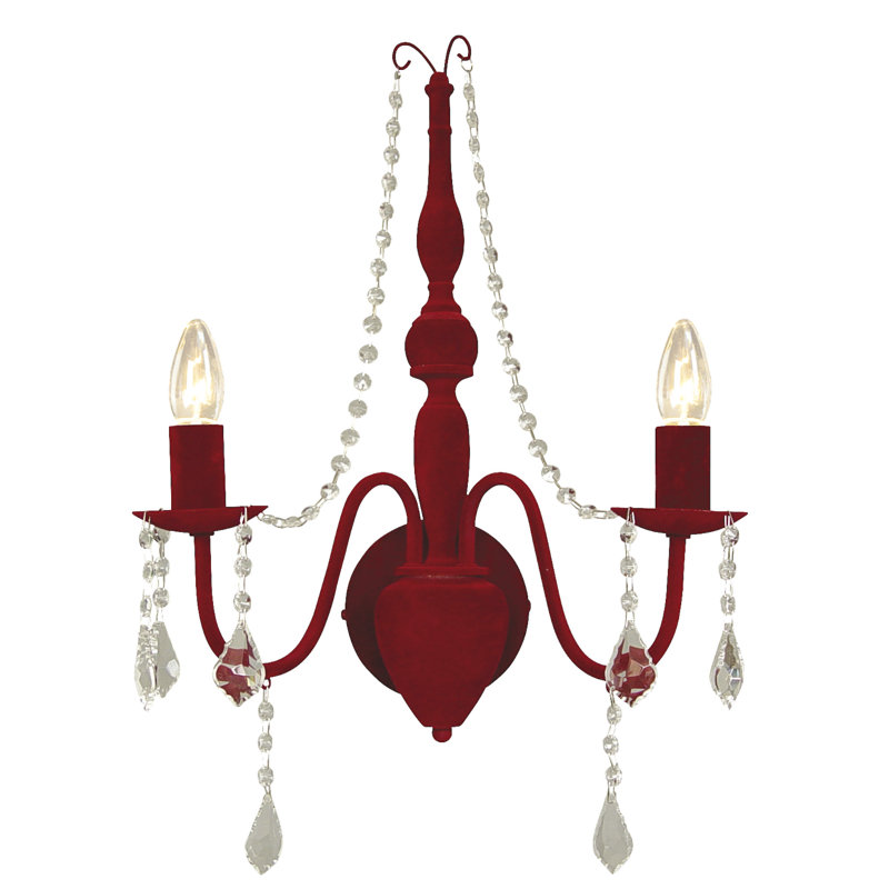 Cogburn Candle Wall Light, Red