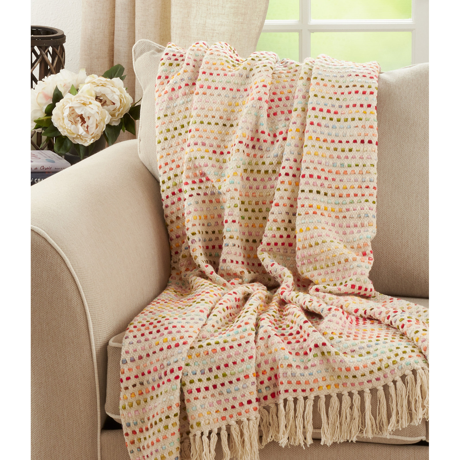 Albali Throw Blanket, Pink