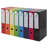 10 x A4 Foolscap Box Files Coloured Secure Document Storage Set with Spring Clip
