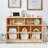 Alcaldes 8-Section Montessori Shelf for Kids 35.4'' H X 44.6'' W Toy Storage