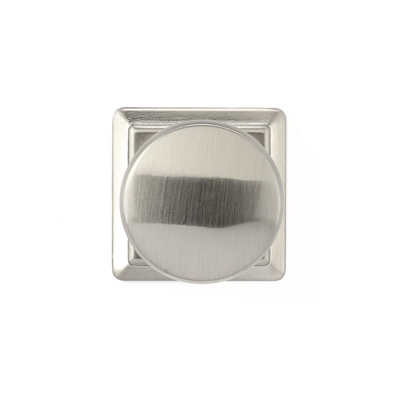 Poignée ronde Expression de 1 1/4 po de diamètre, Nickel brossé