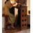 Medieval-Style Solid Wood Storage Bar Table