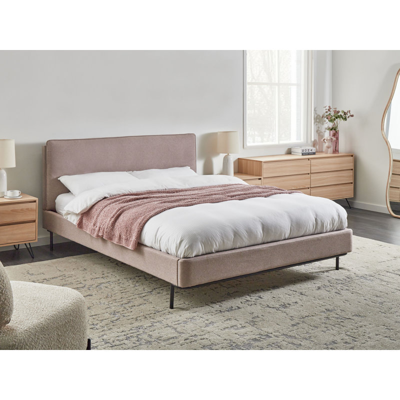 Upholstered Fabric Bed, European Kingsize (160 x 200 cm)