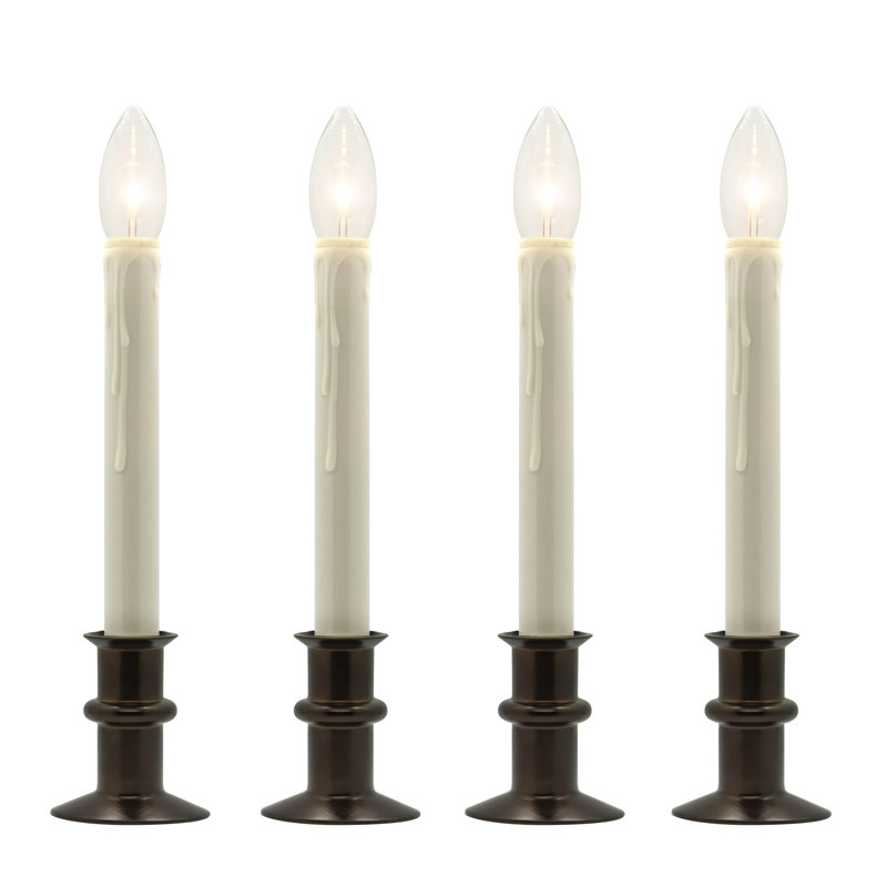 Hugger Twinkle Window Candle, Brown
