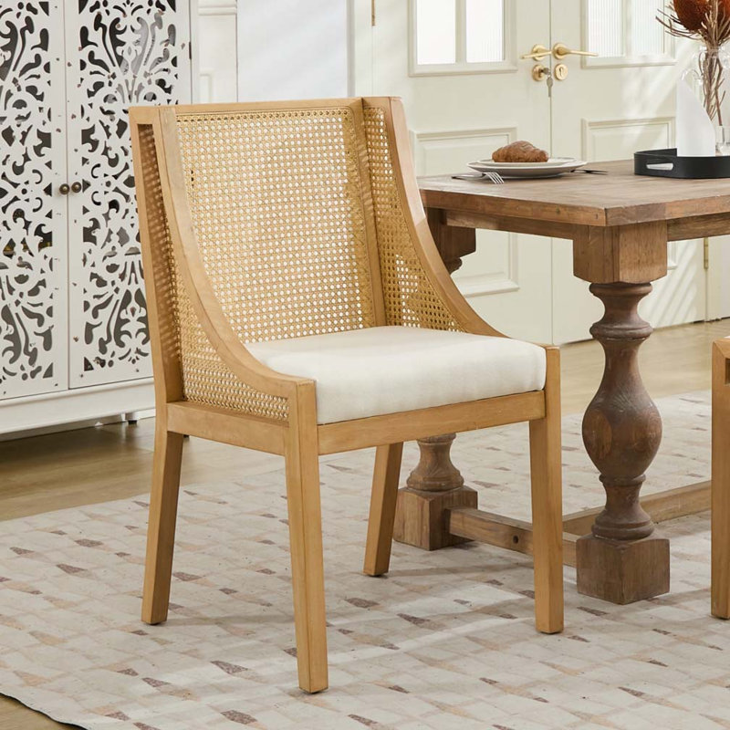 Chaises de salle à manger en rotin, Beige