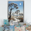 Baobab africain dans la nuit - Reproduction d'art mural arbre baobab-97170676-97170678