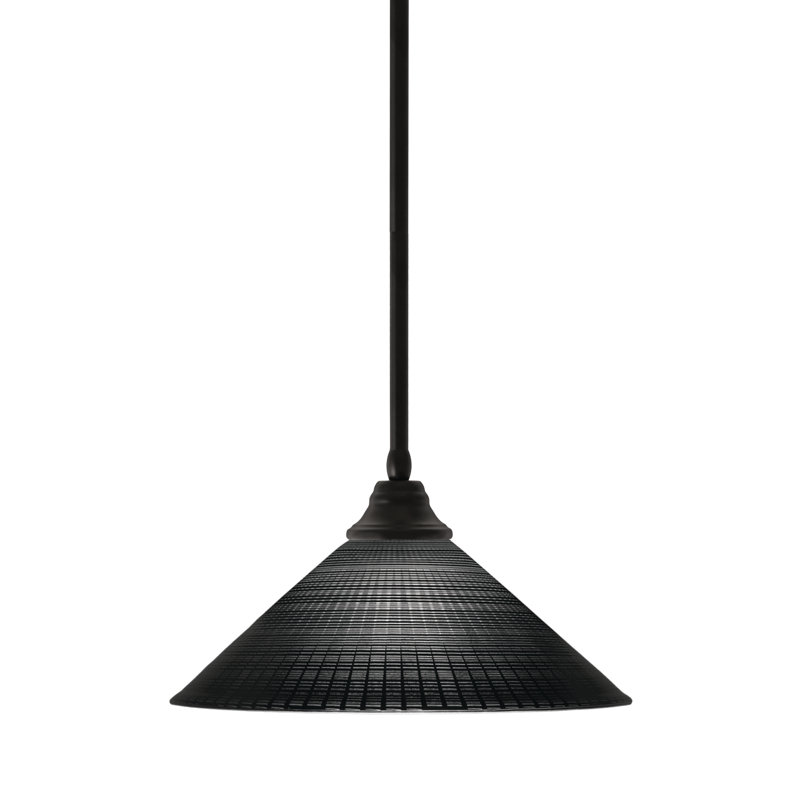 Luminaire suspendu sur pied Edge, Matrice noire, Espresso