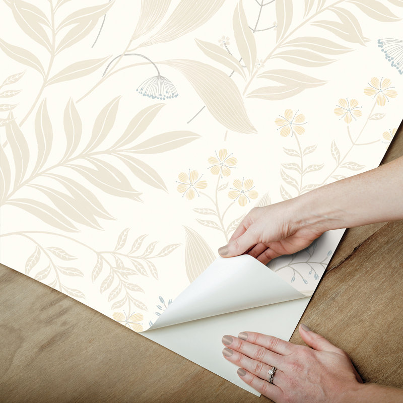 Papier peint adhésif Amanda, Beige