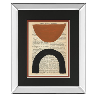 «Abstract Arch Duo», art mural en miroir - 34 po x 40 po