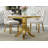 44.88" Round Dining Table Set for , Kitchen Table with Faux Marble Top, Dining Room Table & Velvet Chairs with Stainless Steel Pedestal, Piece Dining Table Set-780816253-780816227-780816228
