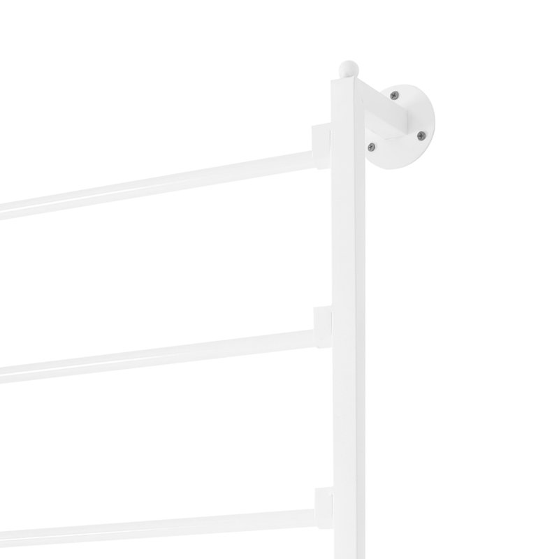 7-Tier Wall Mounted Ribbon/Towel Storage Rack, White