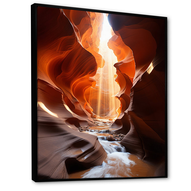 Kennasyn Canyon Antelope Symphony II sur impression sur toile, H 32 po x l 24 po x P 1 po, Cadre flottant noir