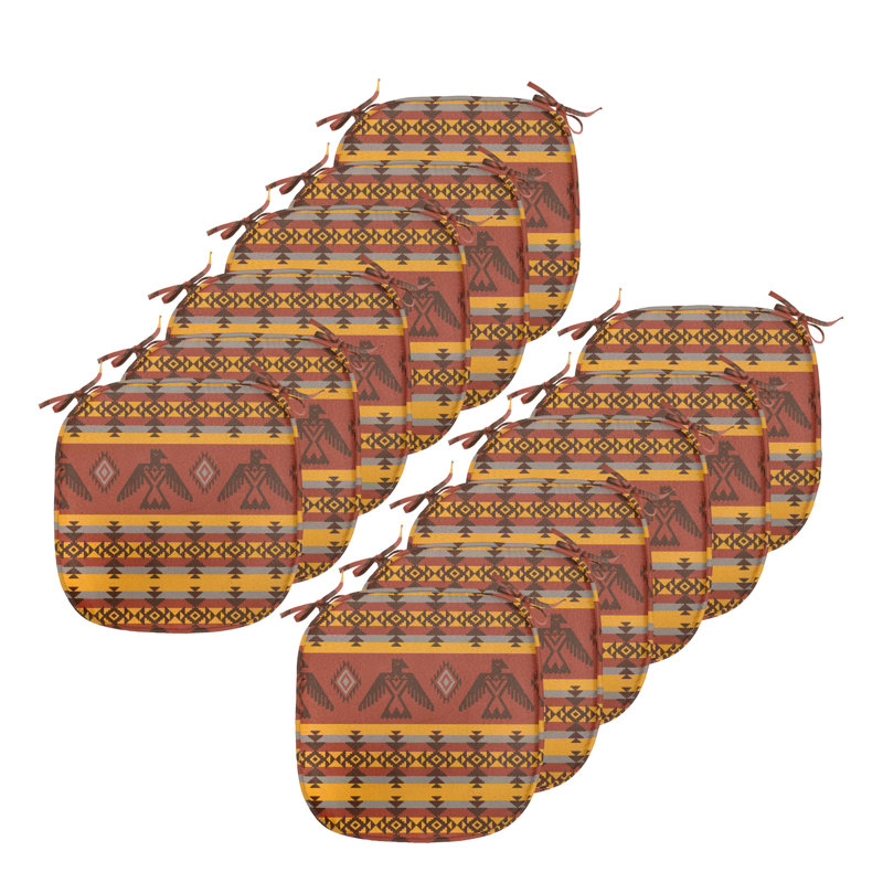 Coussin de siège Ind tribal style Eagles Traditional Elements intérieur / extérieur