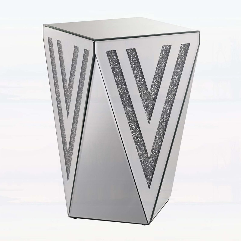 Triangular Mirror Square Table