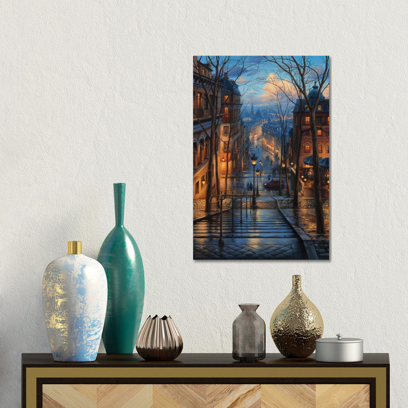 Montmartre Spring - Gallery-Wrapped Canvas Giclée, 18" H x 12" W