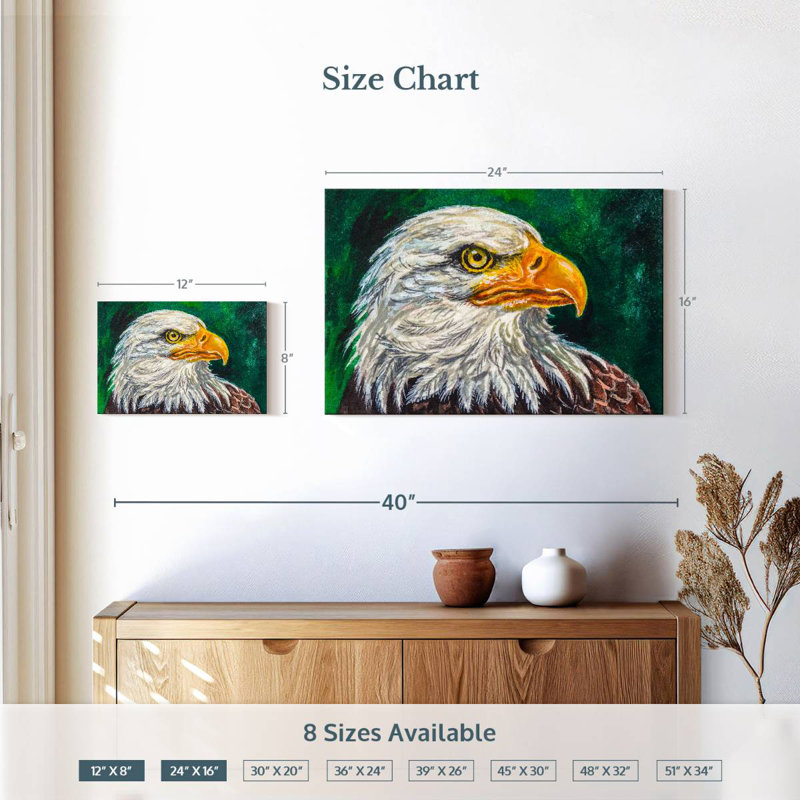 Bald Eagle, 16" H x 24" W