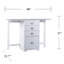 Organisateur pliable et bureau d'artisanat - Blanc