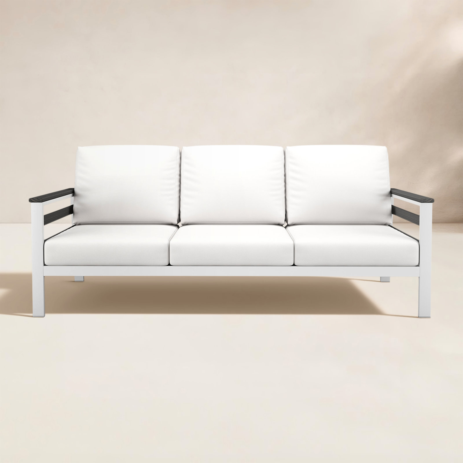 Townsend 80" Sunbrella® Patio Sofa, Canvas White