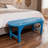44 Inch Outdoor Weather-resistant Hips Bench For 2-person,supports 660 Lbs,blue-699811705