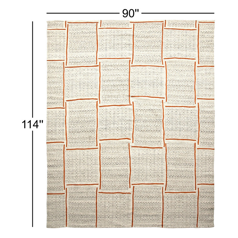 Camp Chairs Plaid Area Rug, Rectangle 7'6" x 9'6"