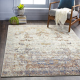 Ajahni Oriental Ivory/Burnt Orange Indoor / Outdoor Area Rug