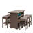 Shanell 6 - Person Wicker Patio Dining Set with Rectangular Table