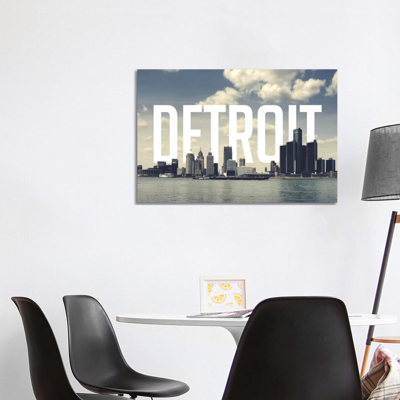 «Detroit», impression sur toile tendue, H 8 po x l 12 po x P 0,75 po
