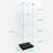 Tempered Glass Display Cabinet,Wine Cabinet, Storage Cabinet,File Cabinet, Tempered Glass Top,Bluetooth LED Light Strip,With Door Lock,Suitable For Living Room, Bedroom,Hallway,Office,Color:Black-2084195170