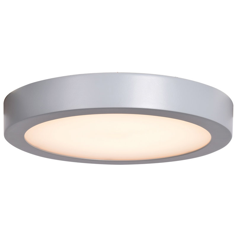 Deverick Acrylic Flush Mount, Silver