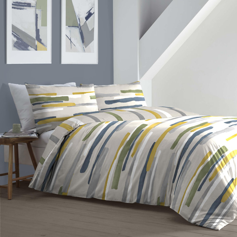 Clifton Cotton Rich Polycotton Duvet Cover Set, Single, Teal