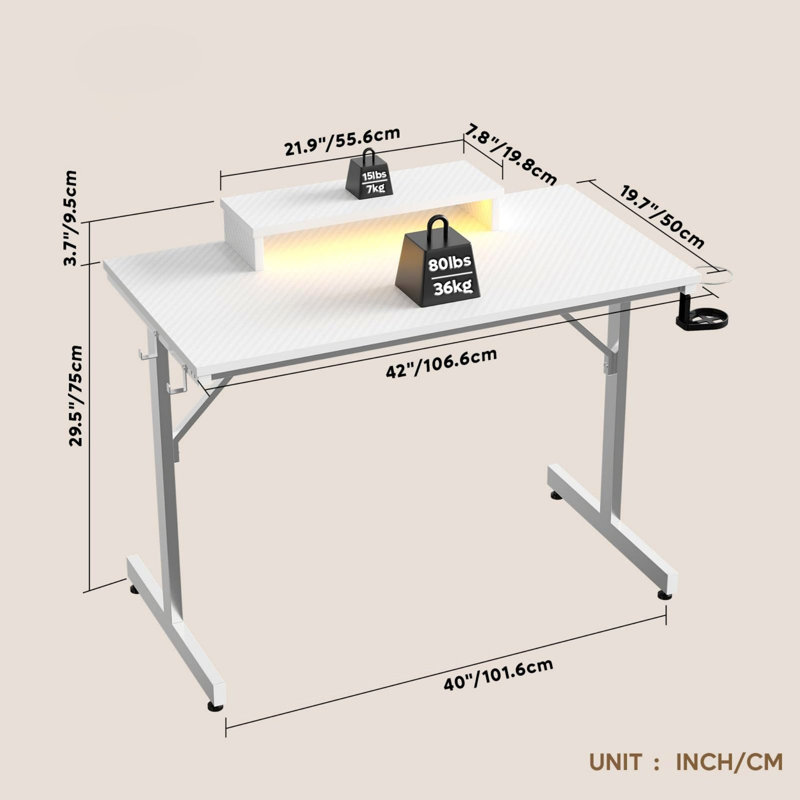 MDF Steel Computer Desk