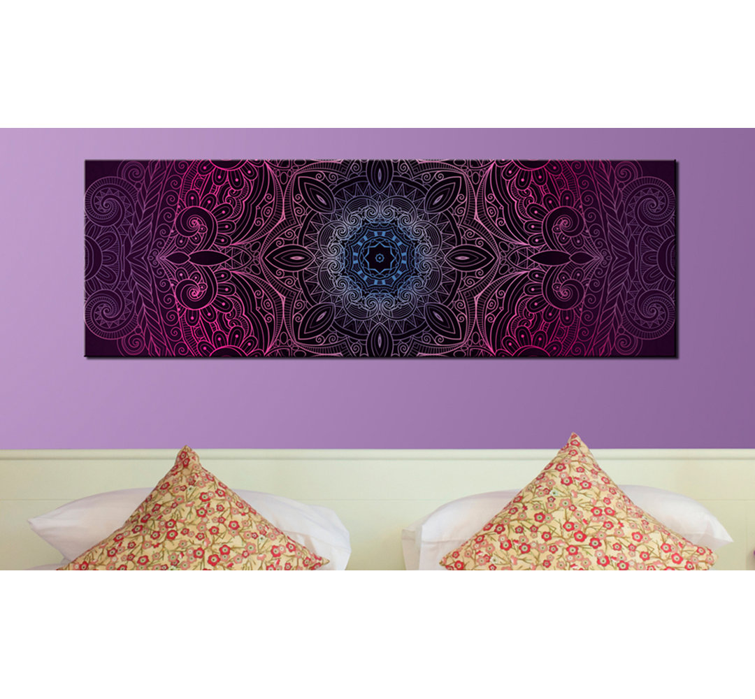 Leinwandbild - Purple Mandala