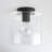 Lydia Glass Semi Flush Mount-1199832617