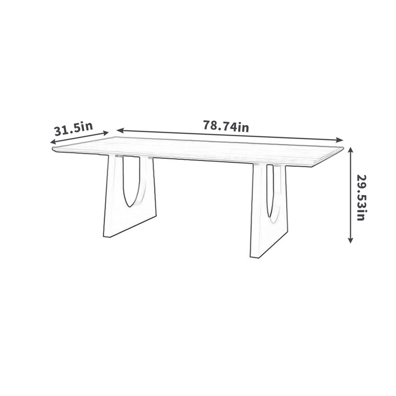Balbini, H 29,53 po x L 78,74 po x l 31,5 po