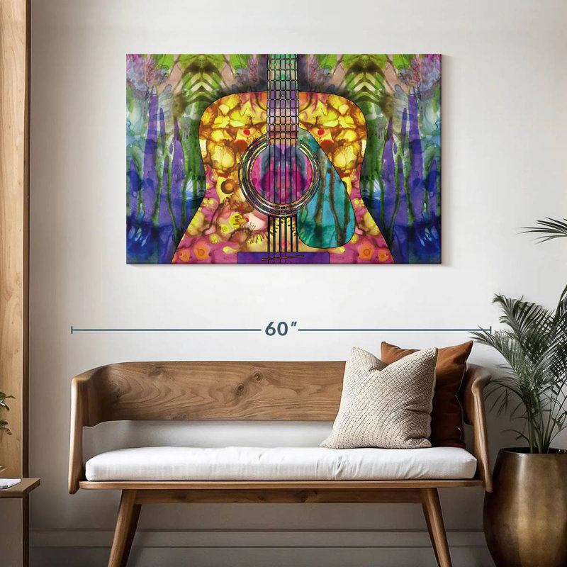 Abarca Creative Guitar, 30" H x 45" W