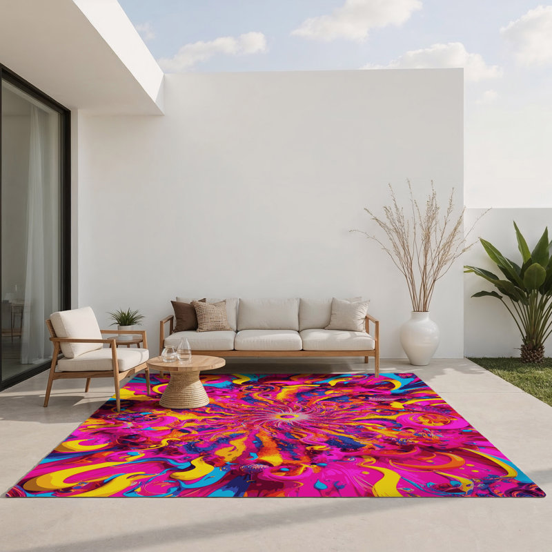 Radiant Harmony Indoor And Outdoor Area Rug, Rectangle 9' x 12'
