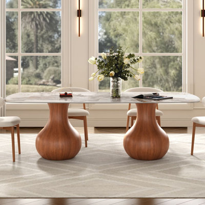Otelia Large Double Pedestal Dining Table