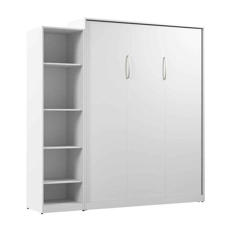 Oneybrook Metal Murphy Bed, White, Queen