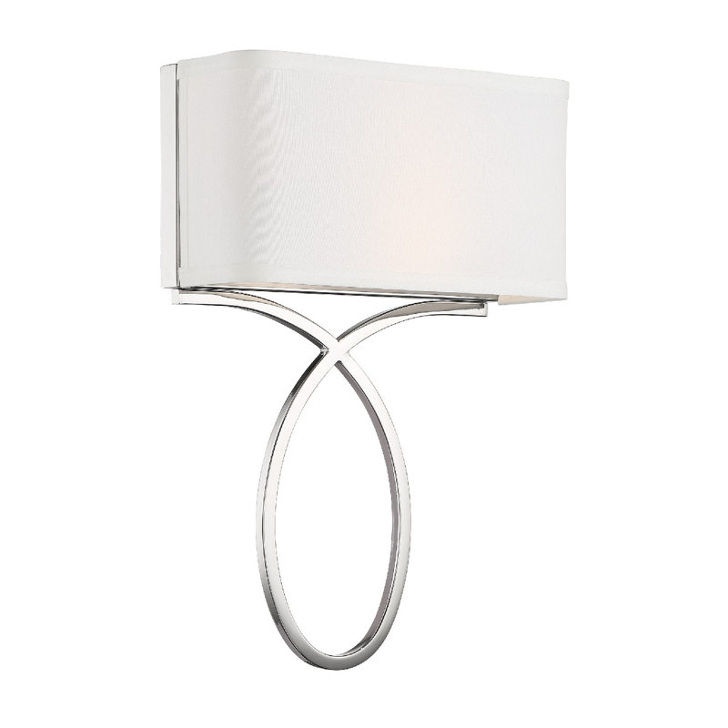 Spady Flush Mounted Sconce, Polished Nickel