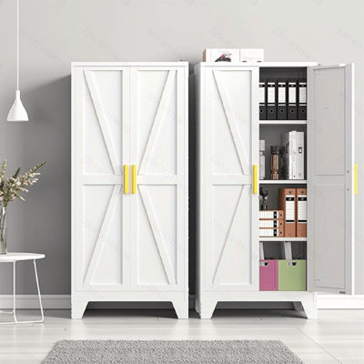 61" Tall Pantry Cabinet, Metal Pantry Storage Cabinet, Kitchen Pantry Storage Cabinets with 2 Door and 3 Adjustable Shelves, Cupboard for Kitchen, Din by Inbox Zero