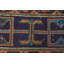 Petits tapis 3 x 3 pi, tapis moderne, tapis orange, tapis rétro, tapis tissé à plat, tapis turc