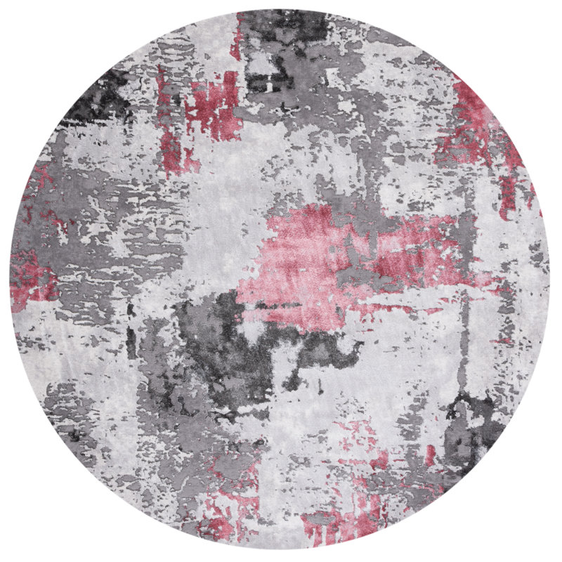 Craft Performance Abstract Rug, Round 5'3"